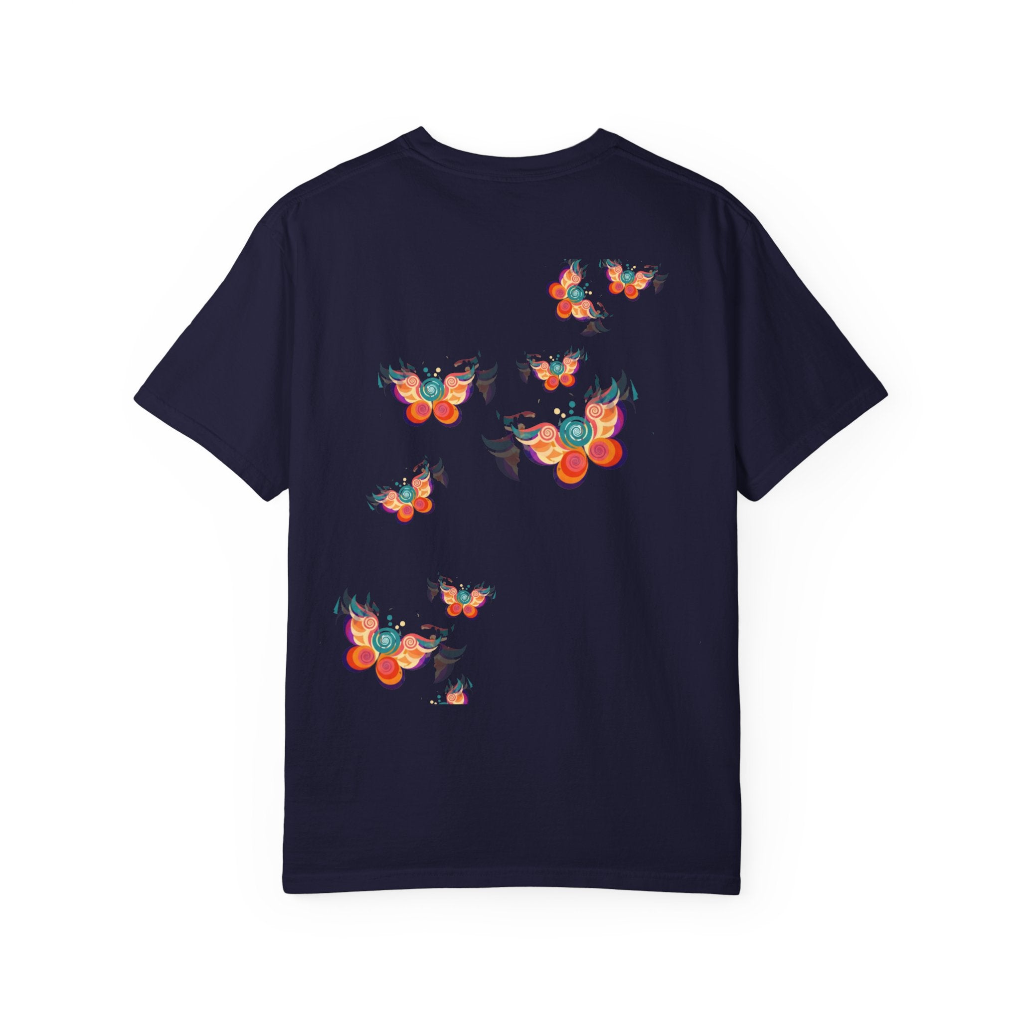 Butterflies Don’t Fly in Straight Lines T-Shirt — Whimsical Butterfly Graphic Tee