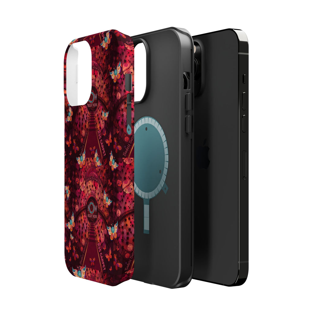 R3S-Carpet Worthy Magnetic Impact-Resistant Phone Case – Butterfly Kaleidoscope Now First-Class Stardust Collection