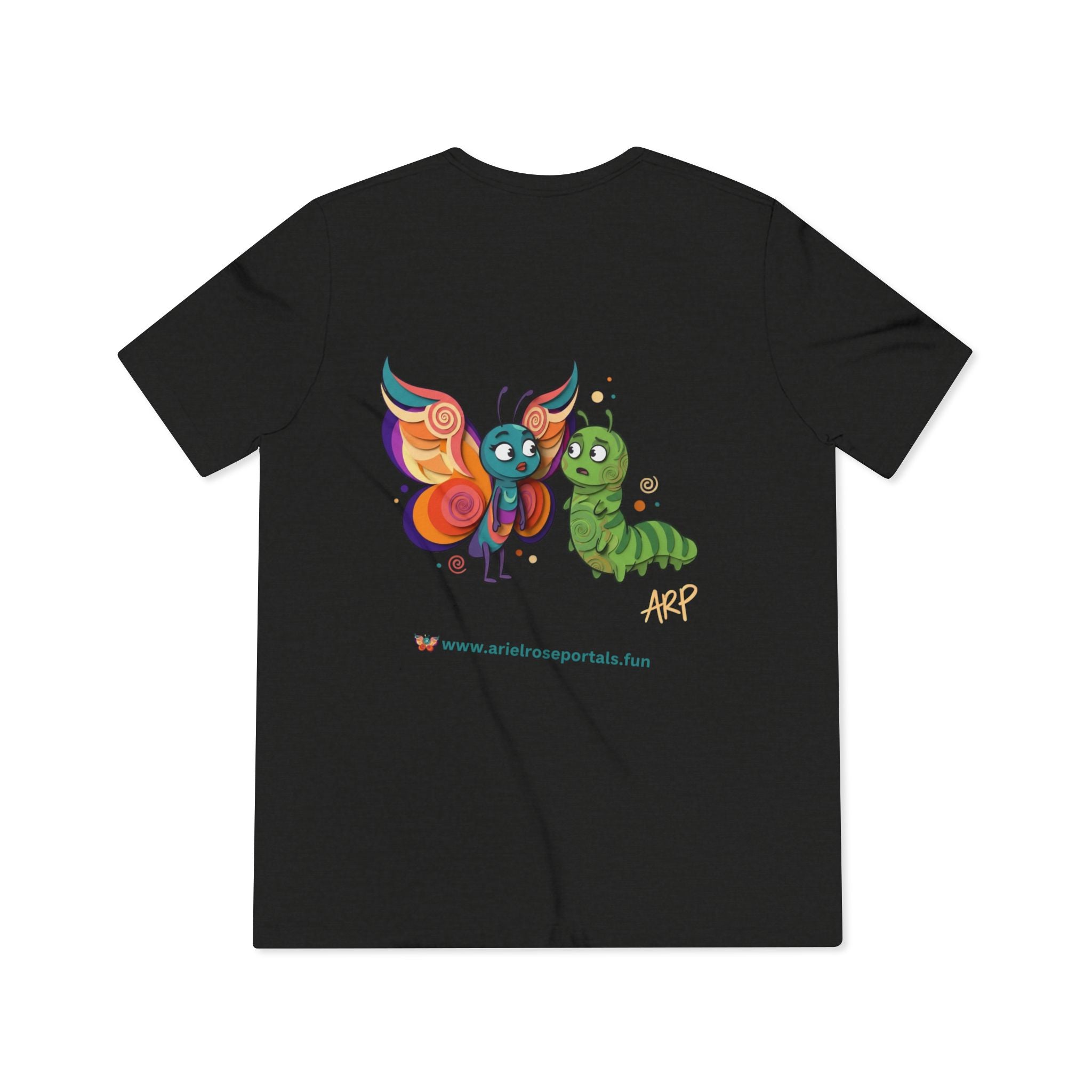 T-shirt vintage in misto cotone con logo cartoon Ariel Rose Portals – Stupefacentemente illimitata e super morbida