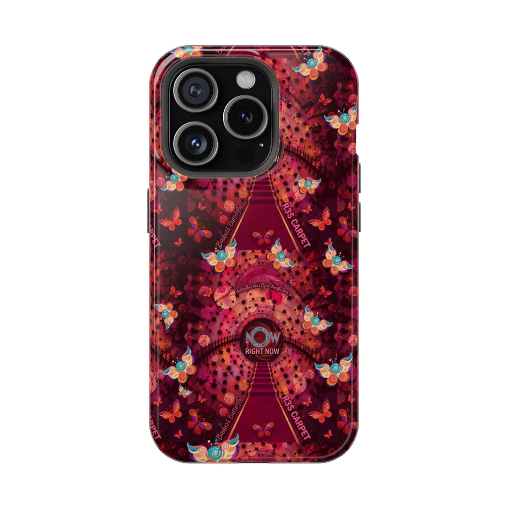 R3S-Carpet Worthy Magnetic Impact-Resistant Phone Case – Butterfly Kaleidoscope Now First-Class Stardust Collection