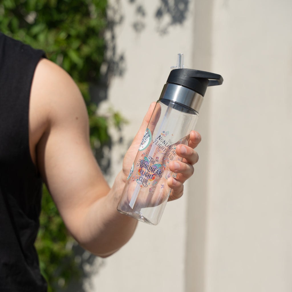 Flutter First Class Stardust Tritan Sport Bottle — "Welcome to the Nonlinear Flight Club" 20 oz