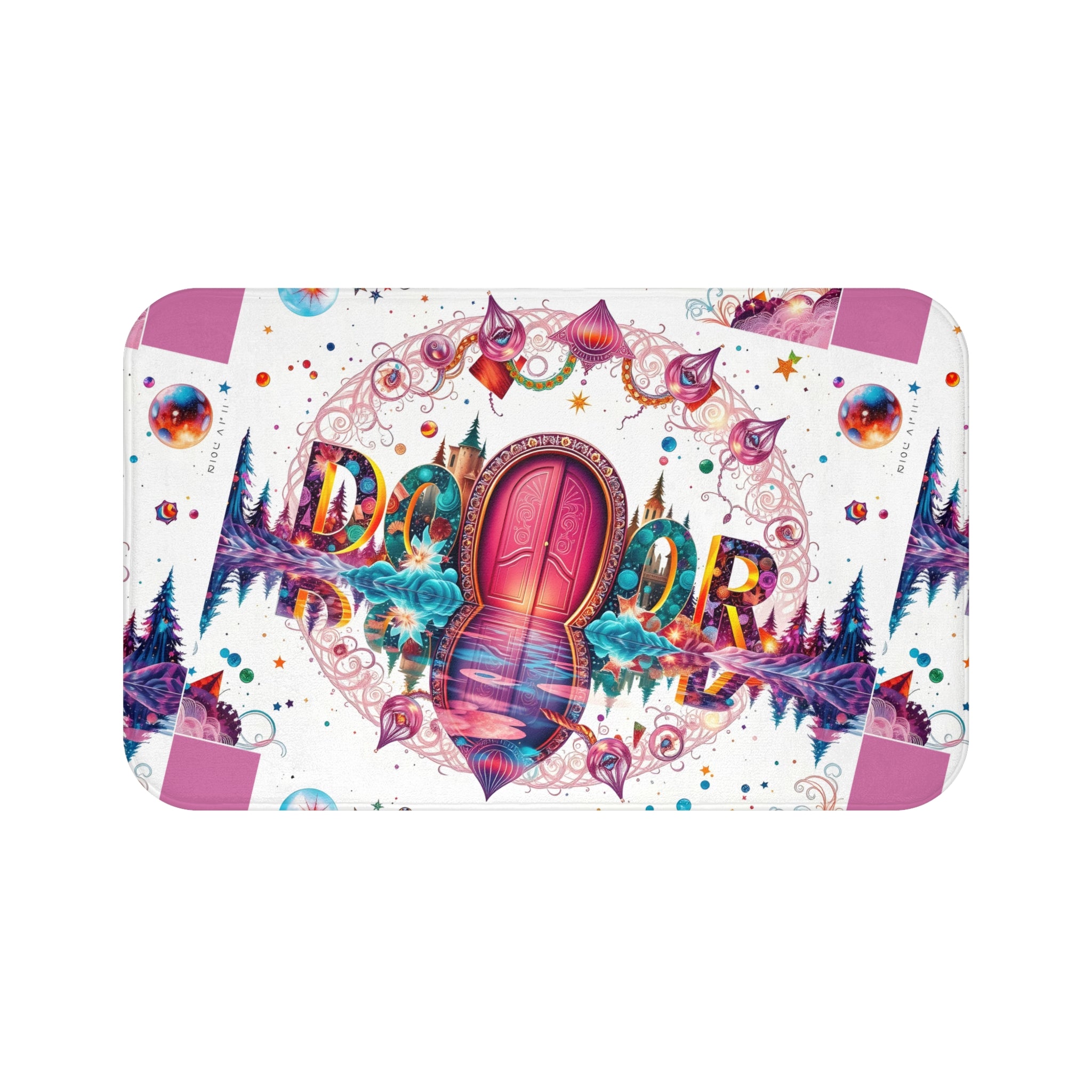 Pink Memory-Foam Magical Portal Rug™ (Pink Door Version)