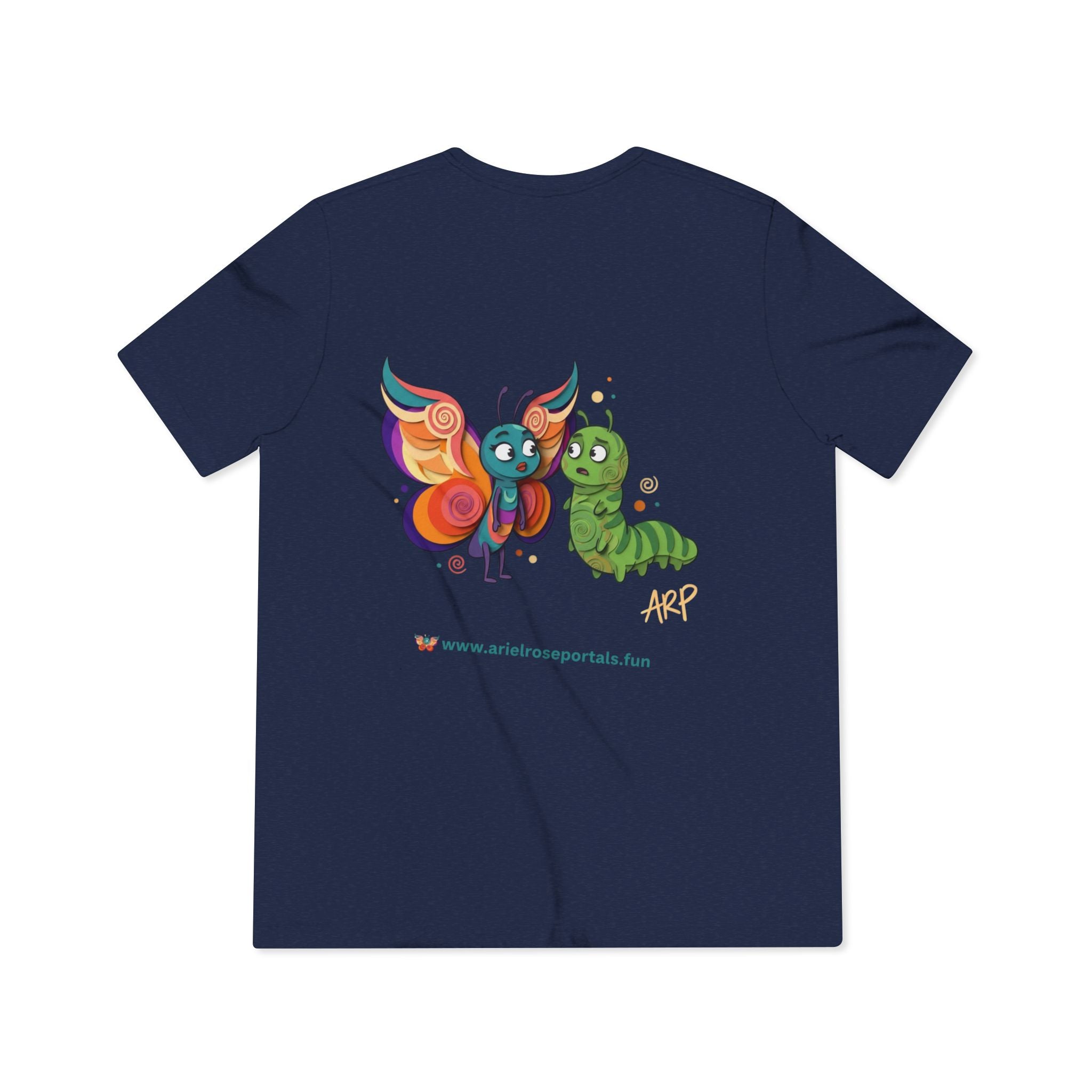 T-shirt vintage in misto cotone con logo cartoon Ariel Rose Portals – Stupefacentemente illimitata e super morbida