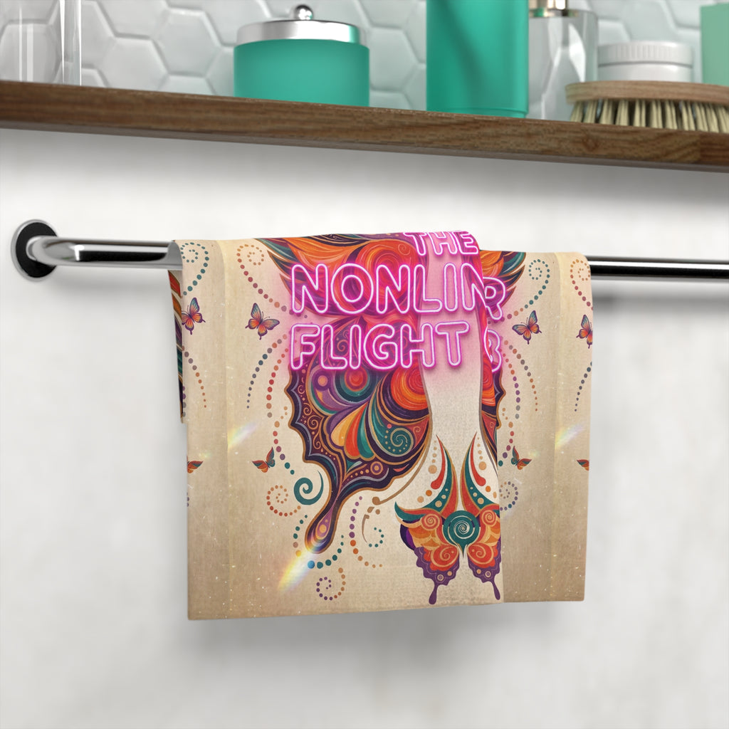 The Nonlinear Flight Club Butterfly Face Towel