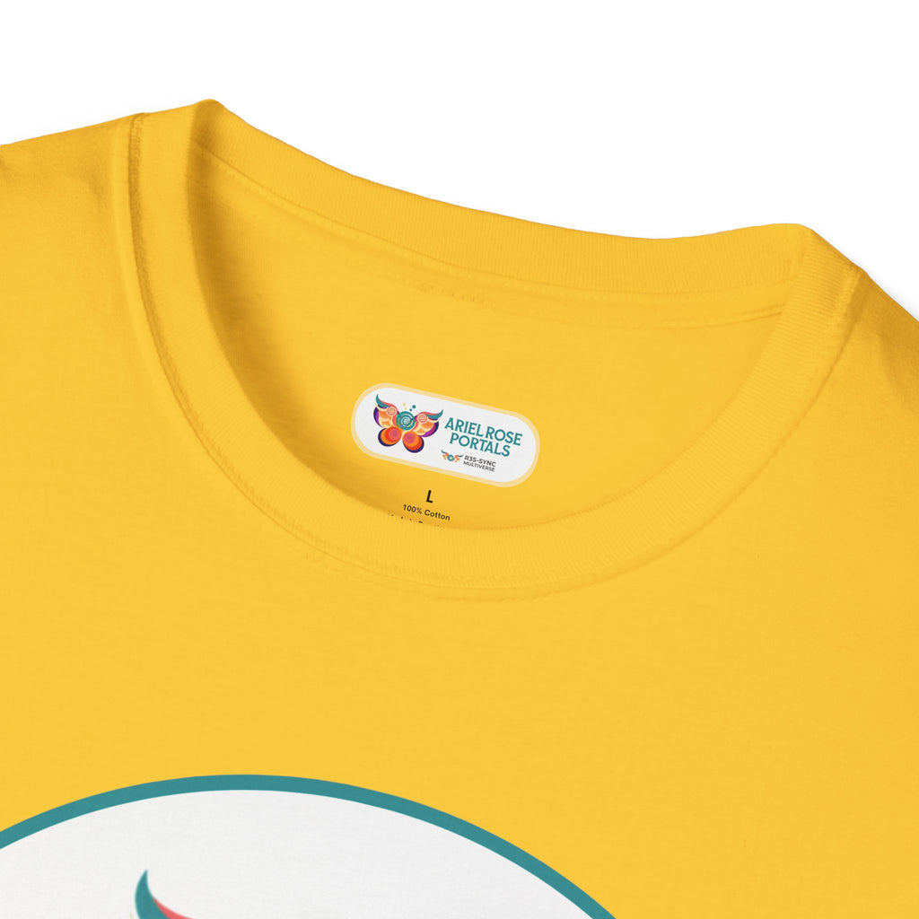 Maglietta "Badass Butterfly Sticker" — Ariel Rose Portals Variant in Stile Sticker