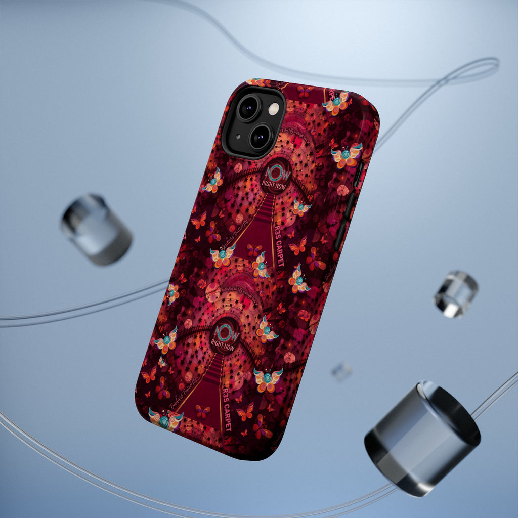 R3S-Carpet Worthy Magnetic Impact-Resistant Phone Case – Butterfly Kaleidoscope Now First-Class Stardust Collection