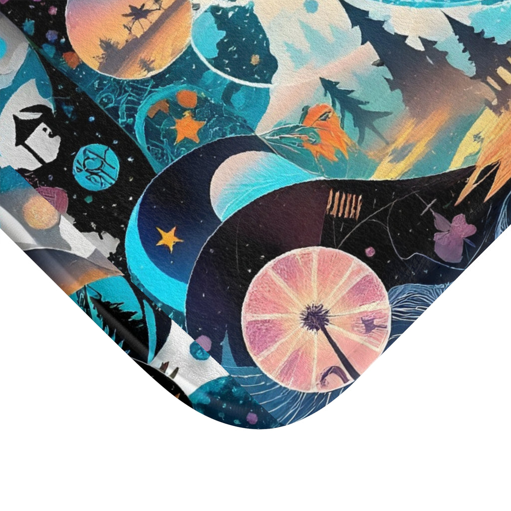 Memory-Foam Magical Portal Rug™ (Blue/Teal Version)