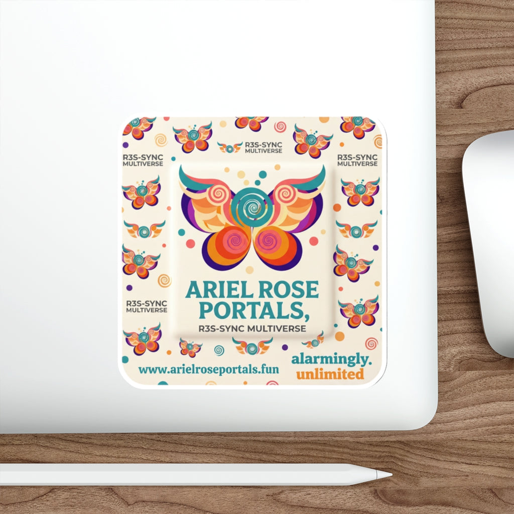 Ariel Rose Portals Playful Bandage Die-Cut Sticker — Square 'Big Bandaid' Design