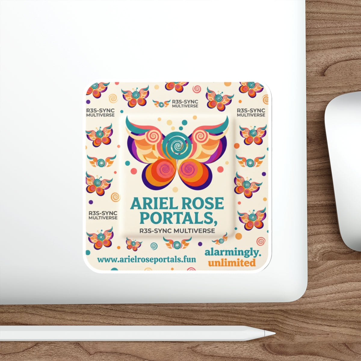 Ariel Rose Portals Playful Bandage Die-Cut Sticker — Square 'Big Bandaid' Design