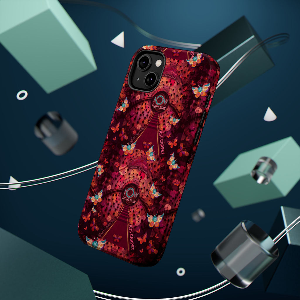 R3S-Carpet Worthy Magnetic Impact-Resistant Phone Case – Butterfly Kaleidoscope Now First-Class Stardust Collection