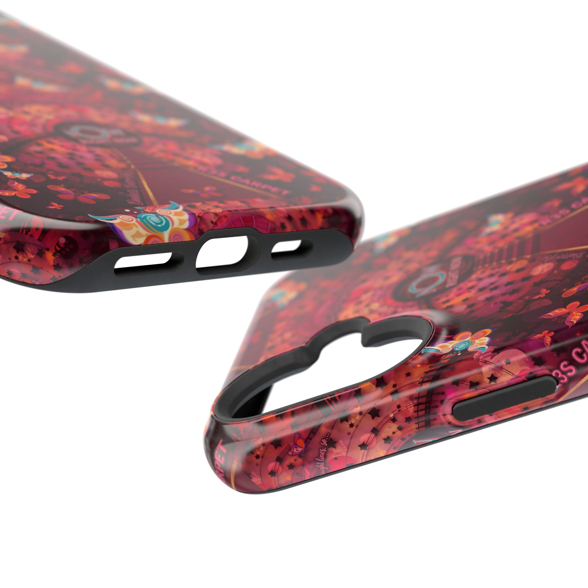 R3S-Carpet Worthy Magnetic Impact-Resistant Phone Case – Butterfly Kaleidoscope Now First-Class Stardust Collection