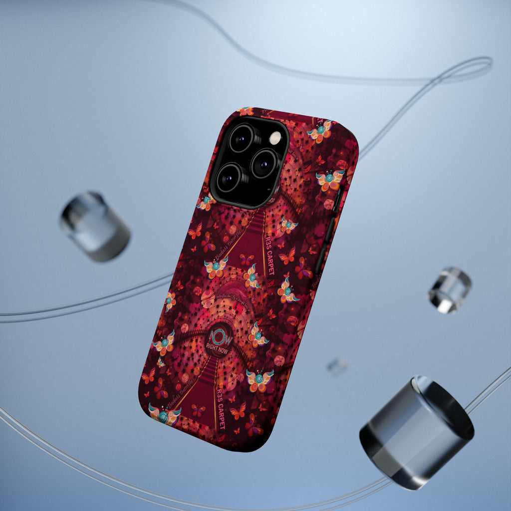 R3S-Carpet Worthy Magnetic Impact-Resistant Phone Case – Butterfly Kaleidoscope Now First-Class Stardust Collection