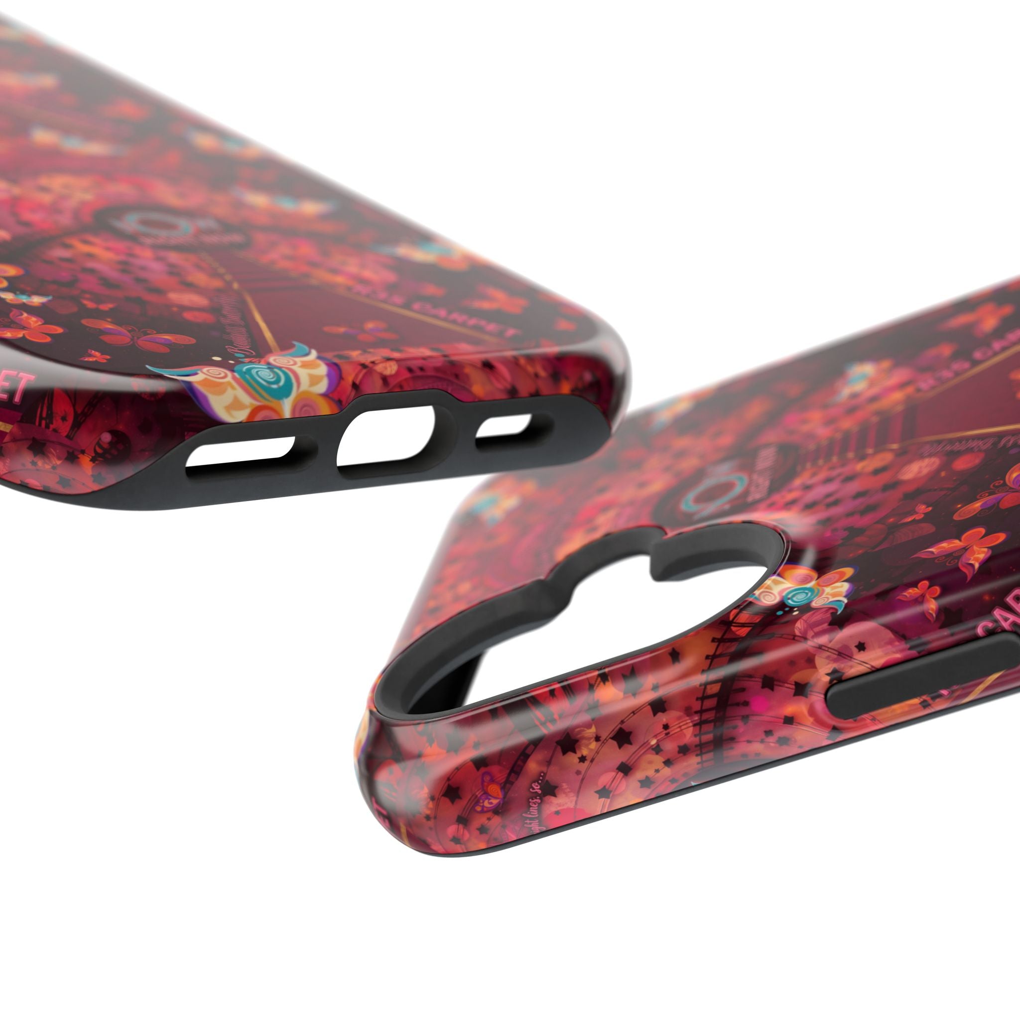 R3S-Carpet Worthy Magnetic Impact-Resistant Phone Case – Butterfly Kaleidoscope Now First-Class Stardust Collection