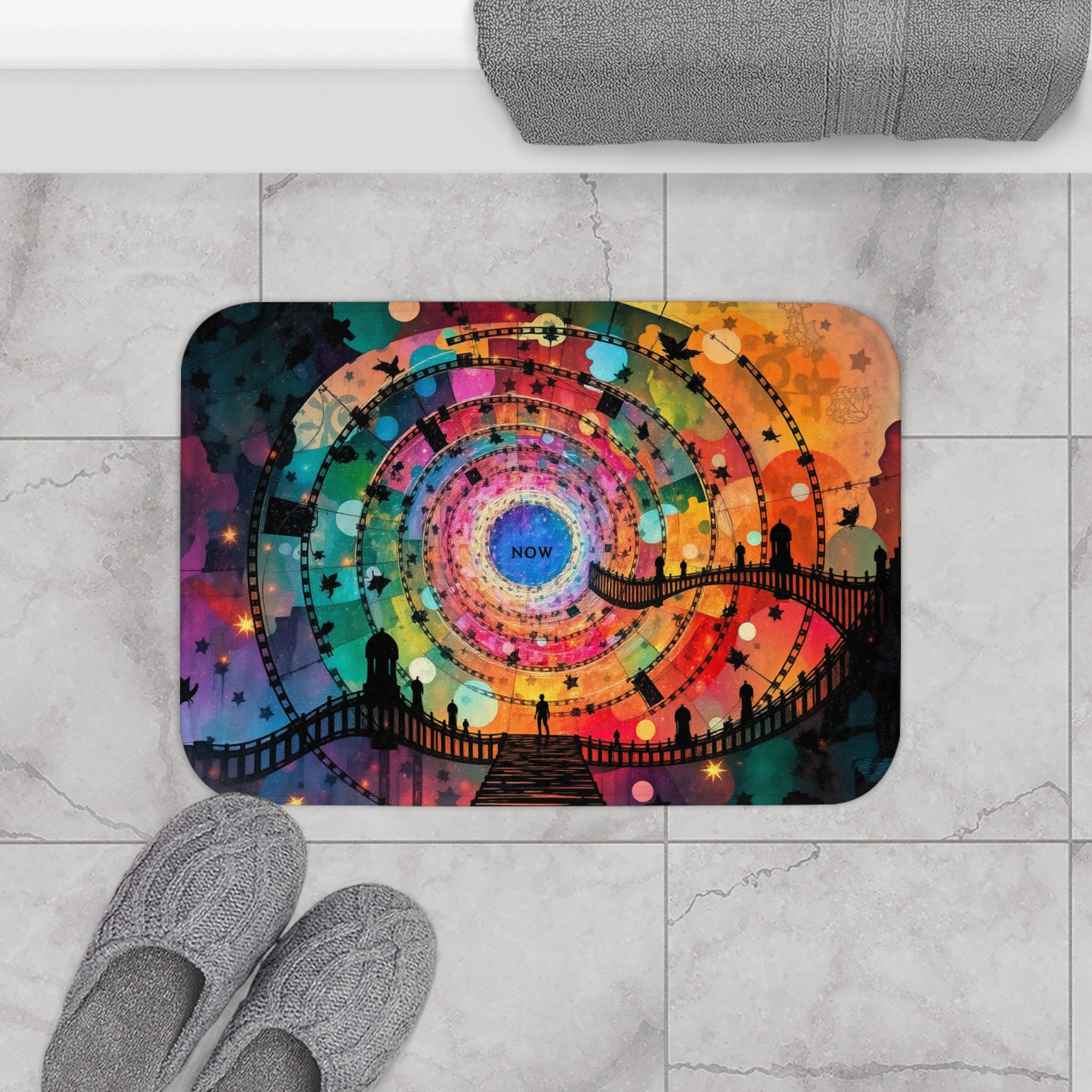 The Magical Portal Rug™️ Spiral Spring Now Mat