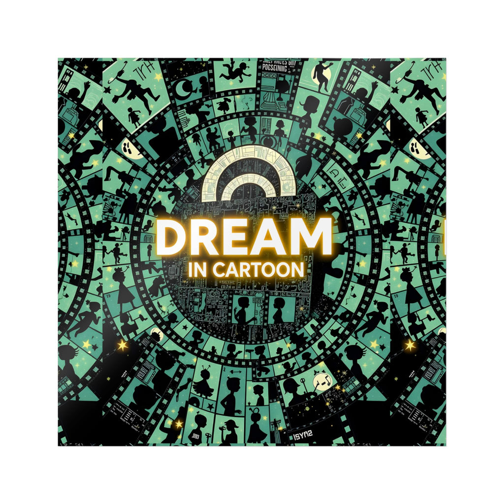 Dream in Cartoon sticker | Die-Cut Sticker