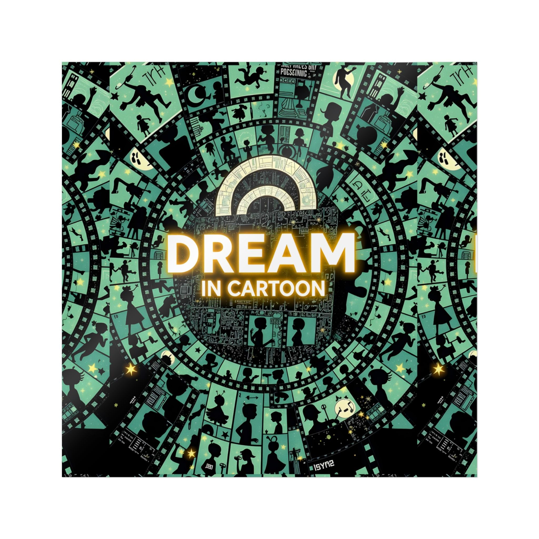 Dream in Cartoon sticker | Die-Cut Sticker