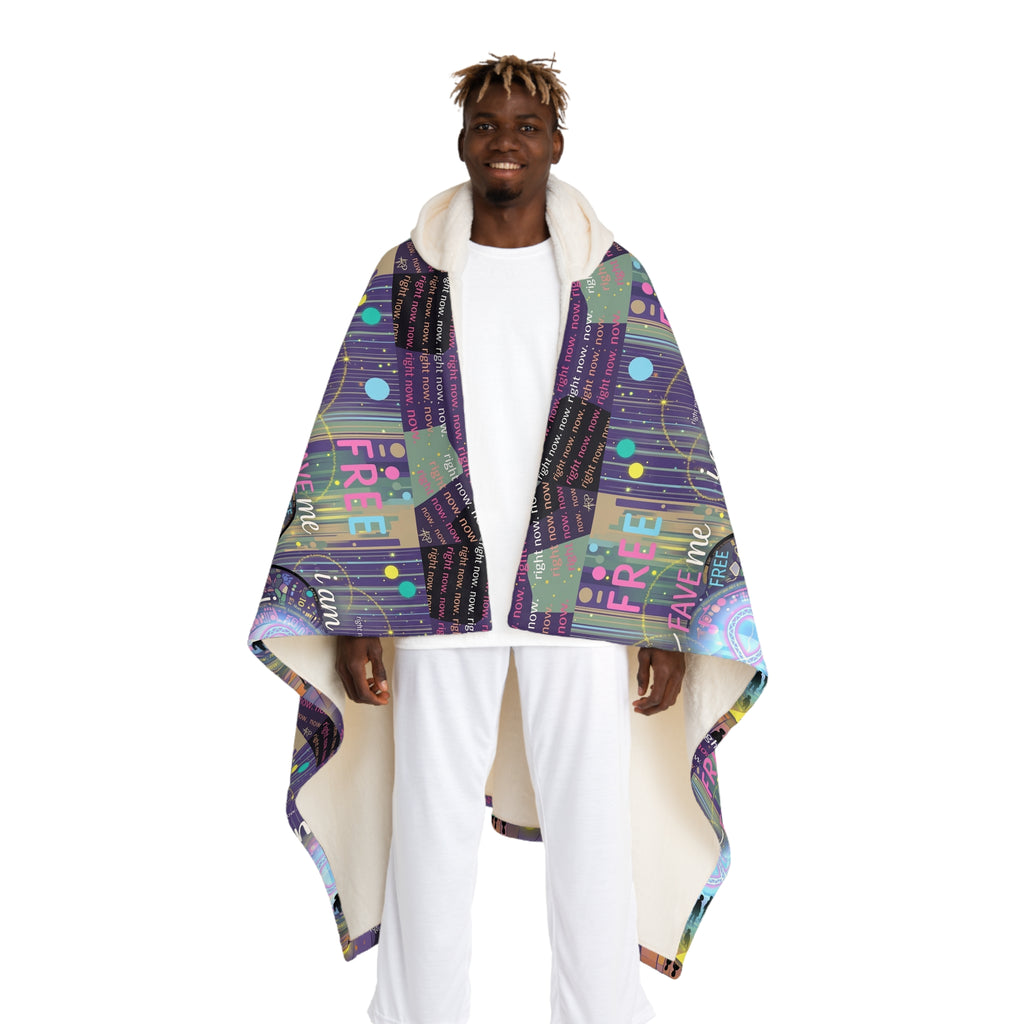 R3s-Recovery Blanki3 Cloak — Variante Retrò Viola Sherpa Extra Caldo