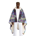 R3s-Recovery Blanki3 Cloak — Variante Retrò Viola Sherpa Extra Caldo
