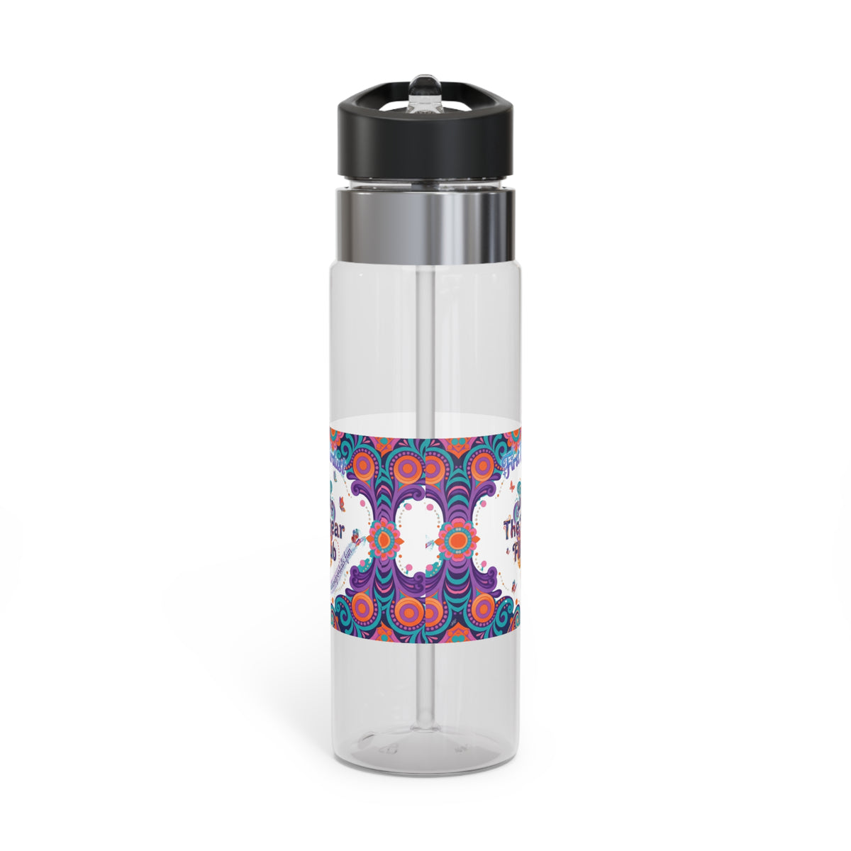 20oz Tritan Sport Bottle — 'Welcome to The Nonlinear Flight Club' Colorful Retro Variant