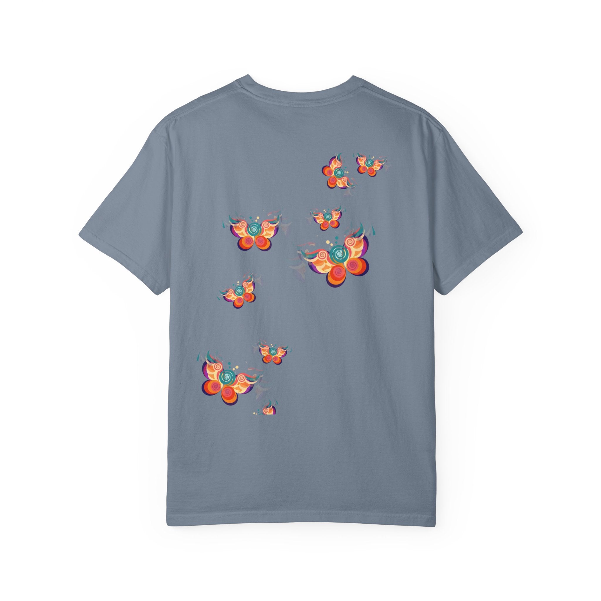 Butterflies Don’t Fly in Straight Lines T-Shirt — Whimsical Butterfly Graphic Tee