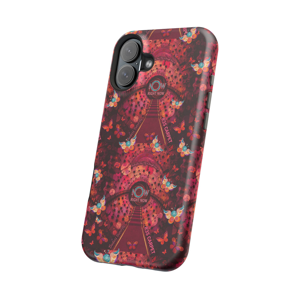 R3S-Carpet Worthy Magnetic Impact-Resistant Phone Case – Butterfly Kaleidoscope Now First-Class Stardust Collection