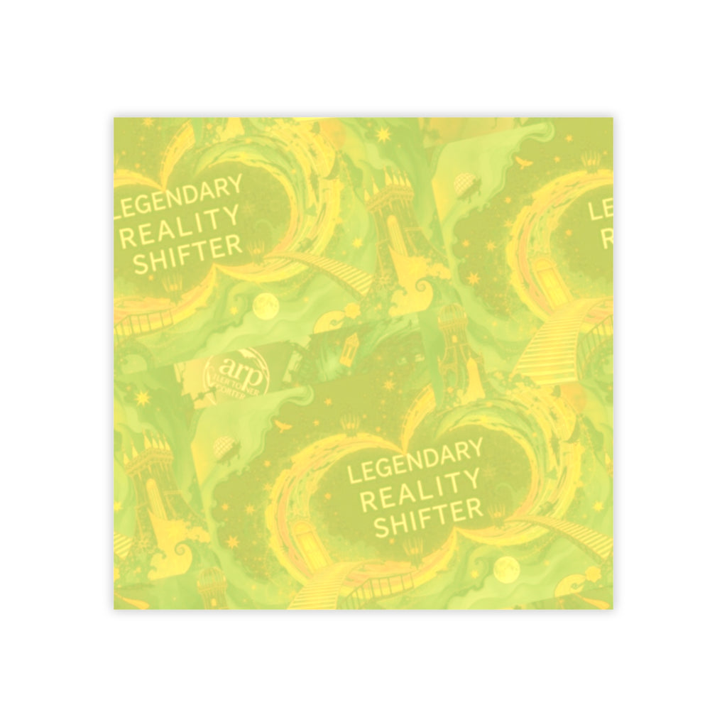 Block-notes leggendari Reality Shifter | Variante Giallo-Verde Sfocato a Spirale
