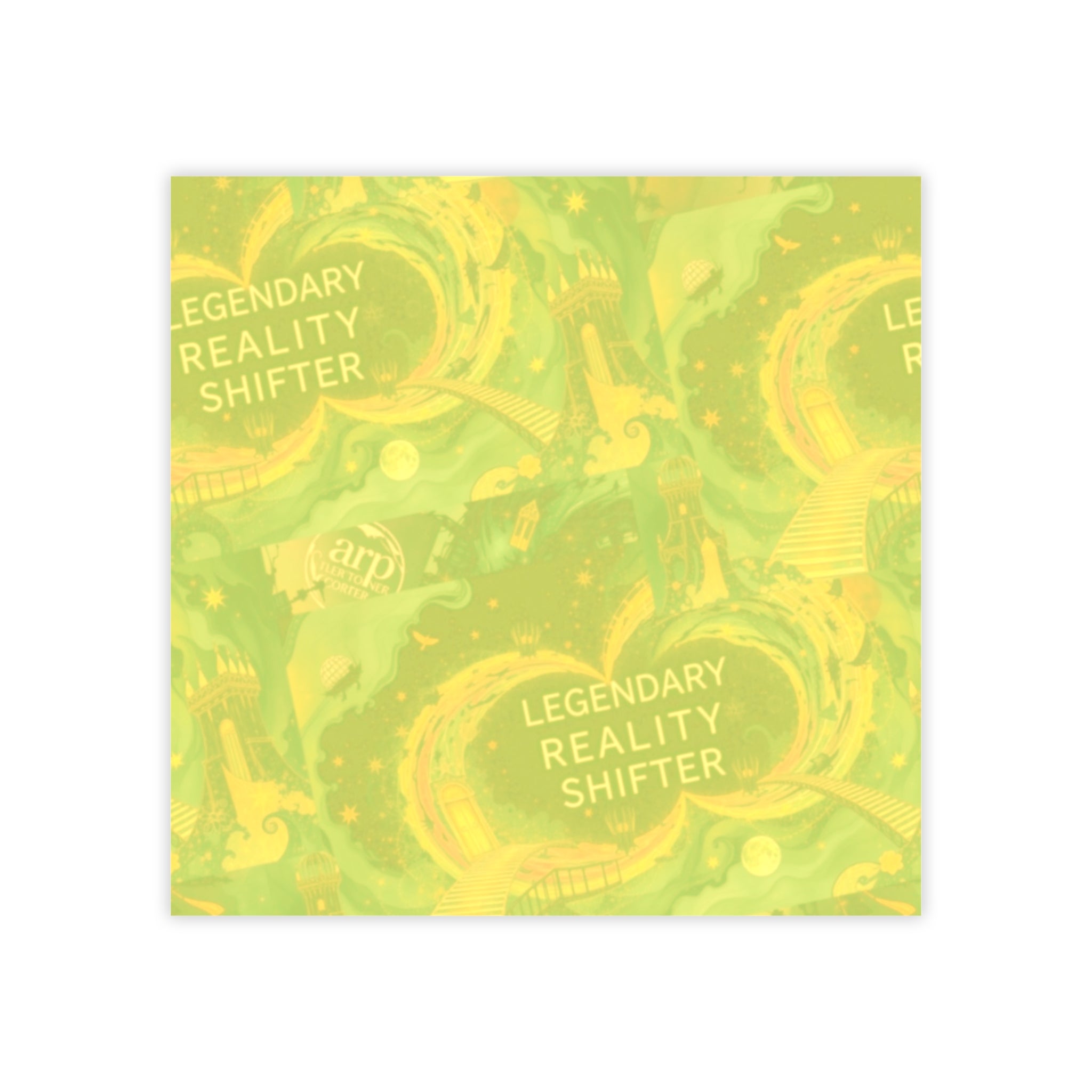 Legendary Reality Shifter Post-it Note Pads | Faded Yellow Green Swirl Variant