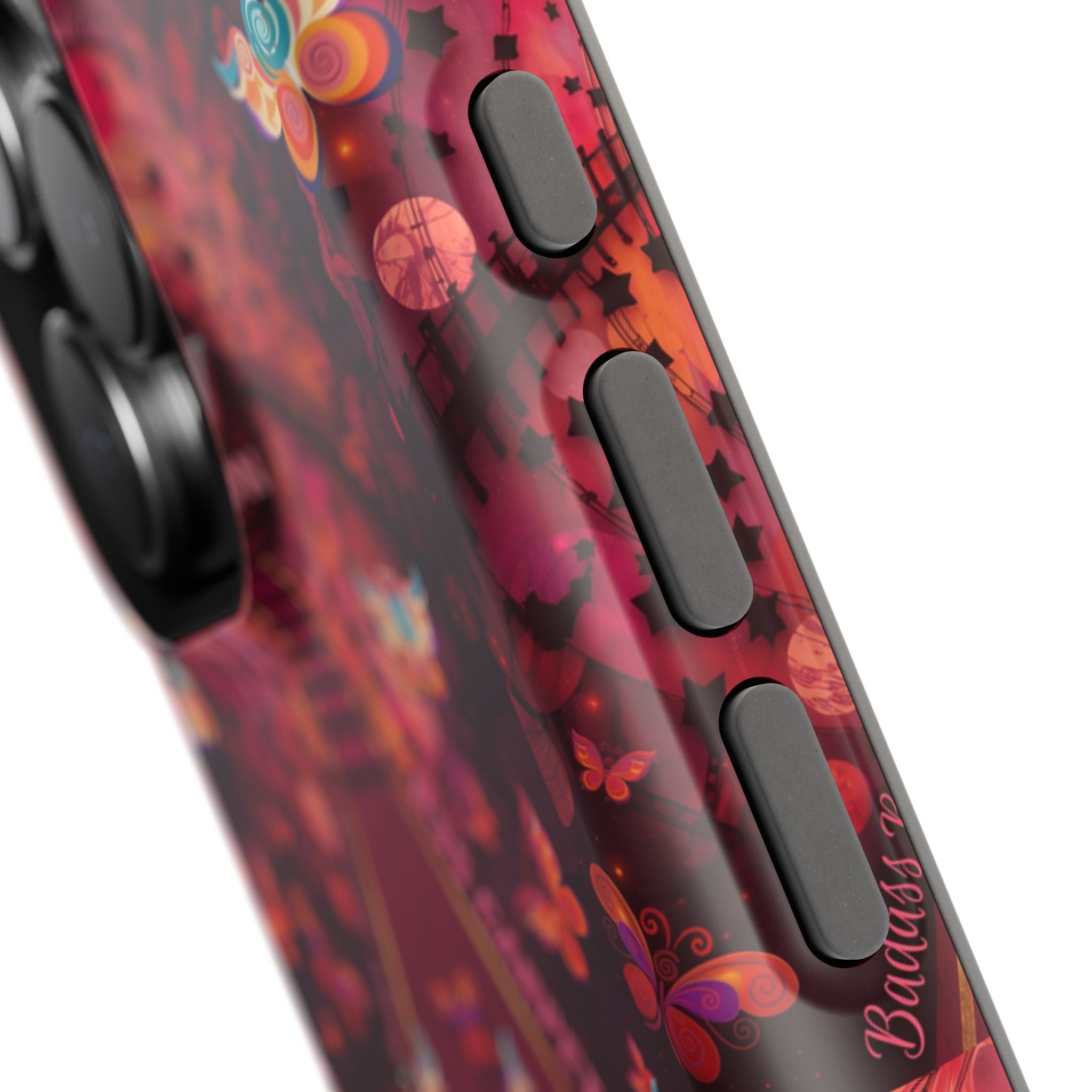 R3S-Carpet Worthy Magnetic Impact-Resistant Phone Case – Butterfly Kaleidoscope Now First-Class Stardust Collection