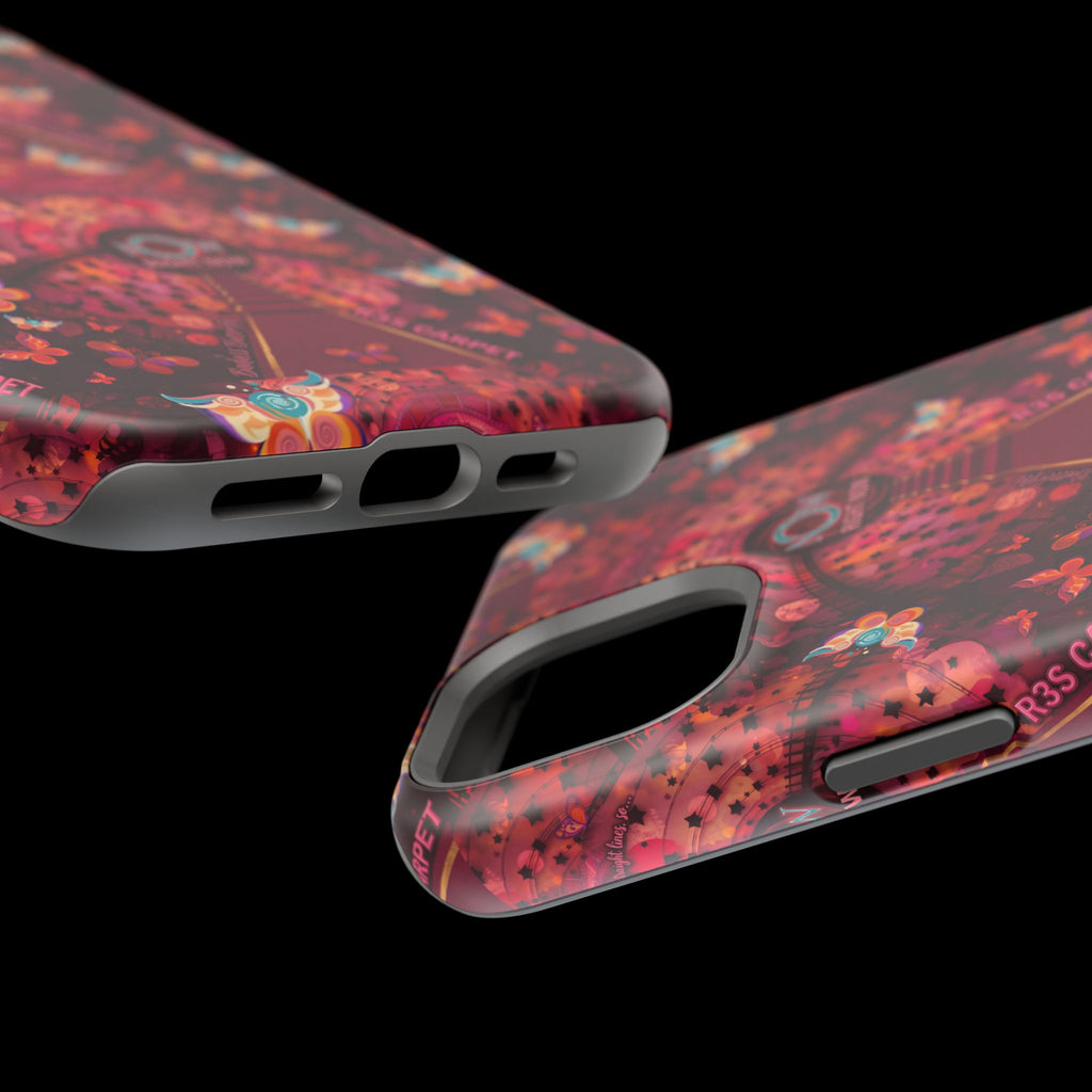 R3S-Carpet Worthy Magnetic Impact-Resistant Phone Case – Butterfly Kaleidoscope Now First-Class Stardust Collection
