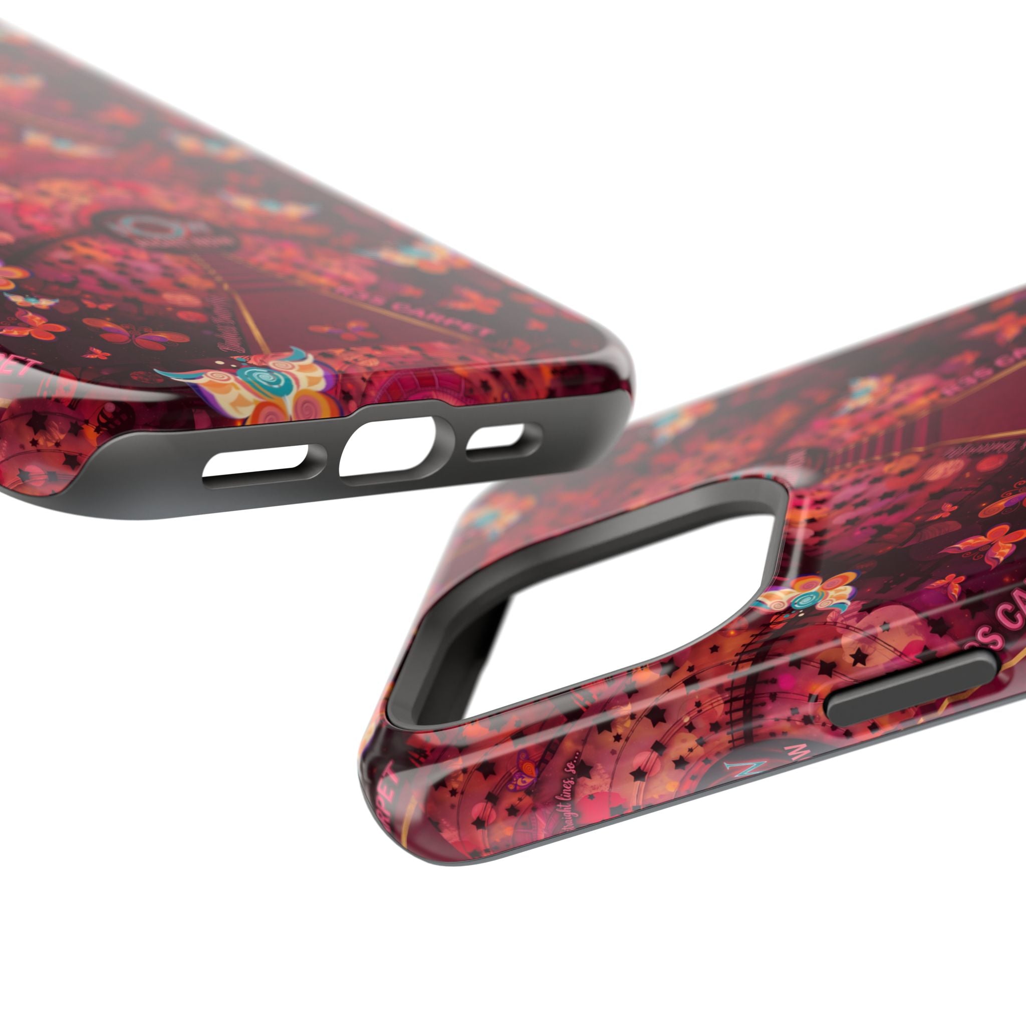 R3S-Carpet Worthy Magnetic Impact-Resistant Phone Case – Butterfly Kaleidoscope Now First-Class Stardust Collection