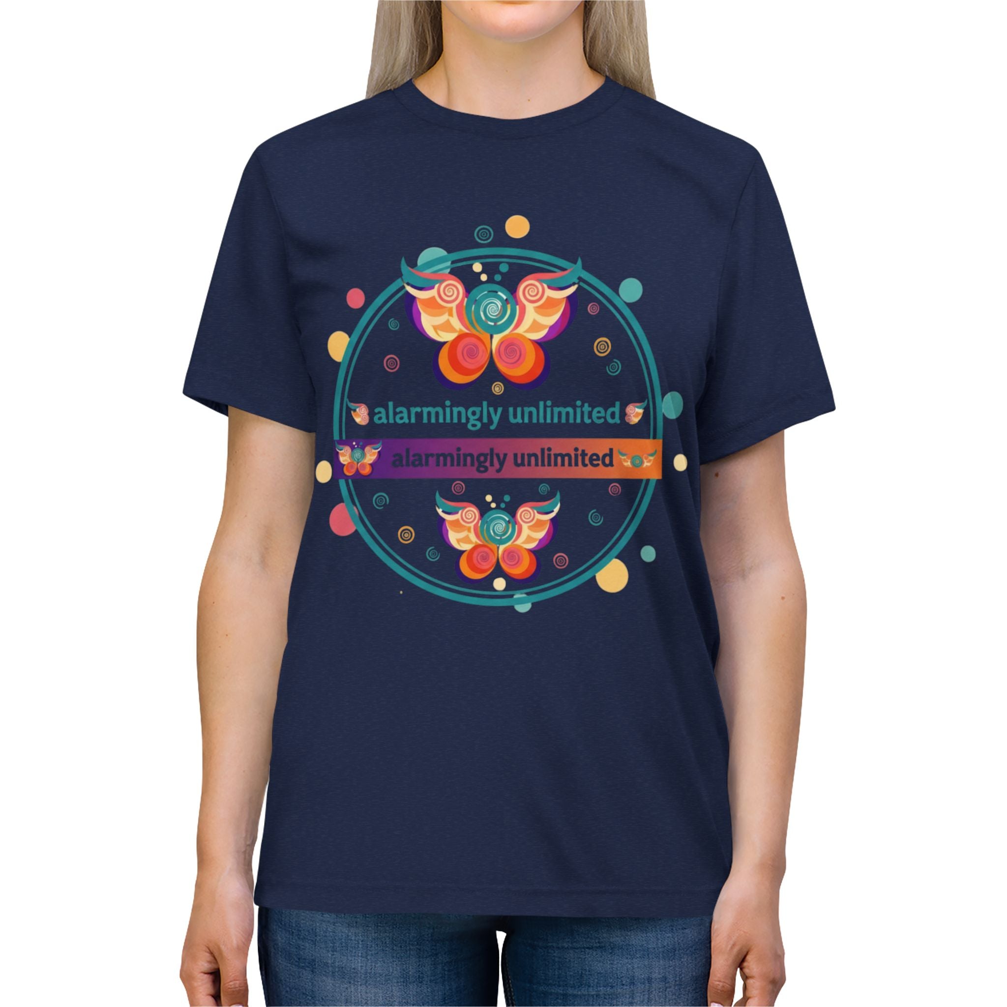 Alarmingly Unlimited Ariel Rose Portals Vintage Triblend Tee — Super-Soft Cartoon Logo