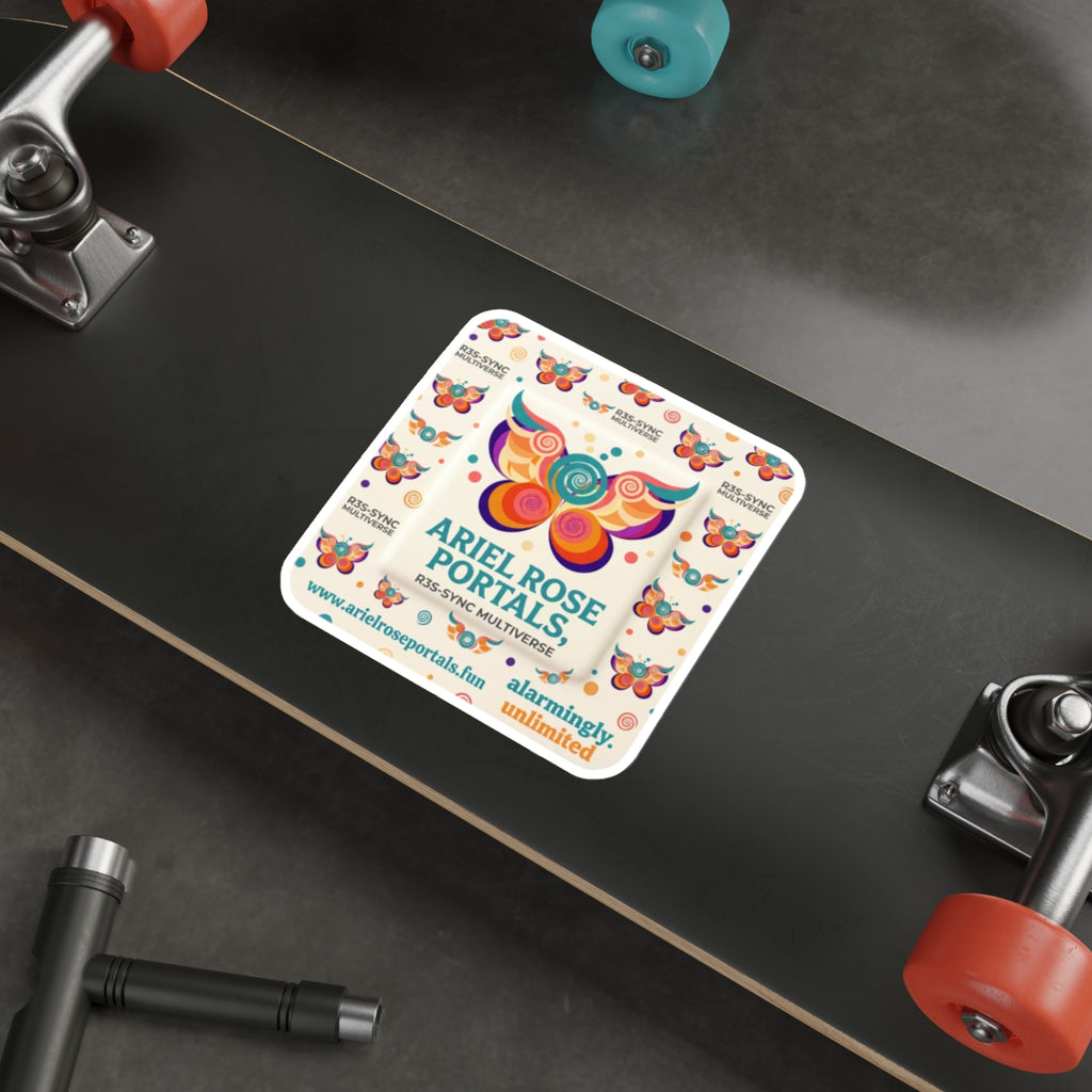 Ariel Rose Portals Playful Bandage Die-Cut Sticker — Square 'Big Bandaid' Design