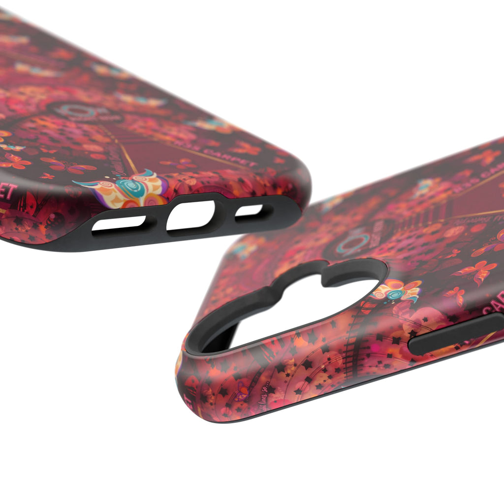 R3S-Carpet Worthy Magnetic Impact-Resistant Phone Case – Butterfly Kaleidoscope Now First-Class Stardust Collection
