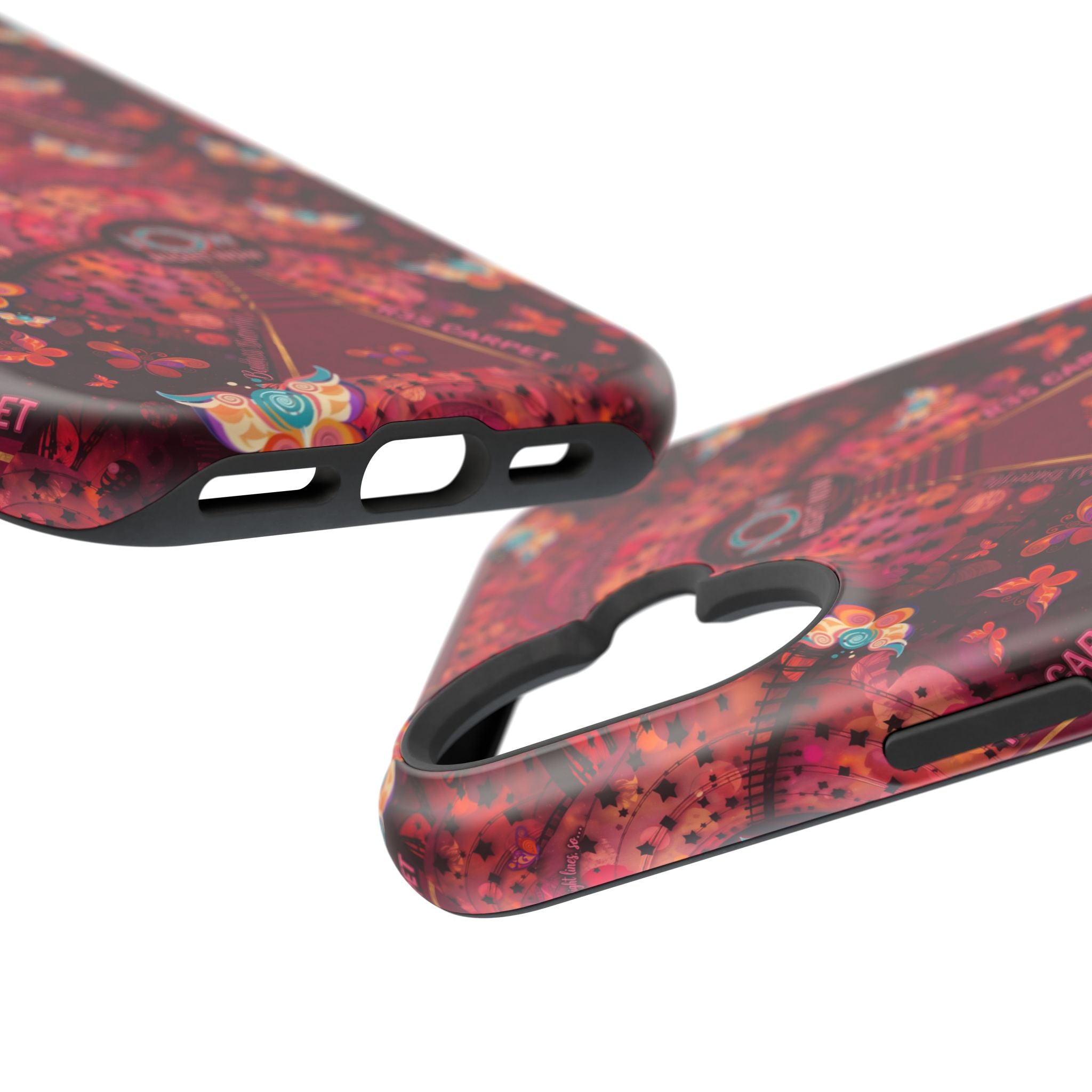 R3S-Carpet Worthy Magnetic Impact-Resistant Phone Case – Butterfly Kaleidoscope Now First-Class Stardust Collection