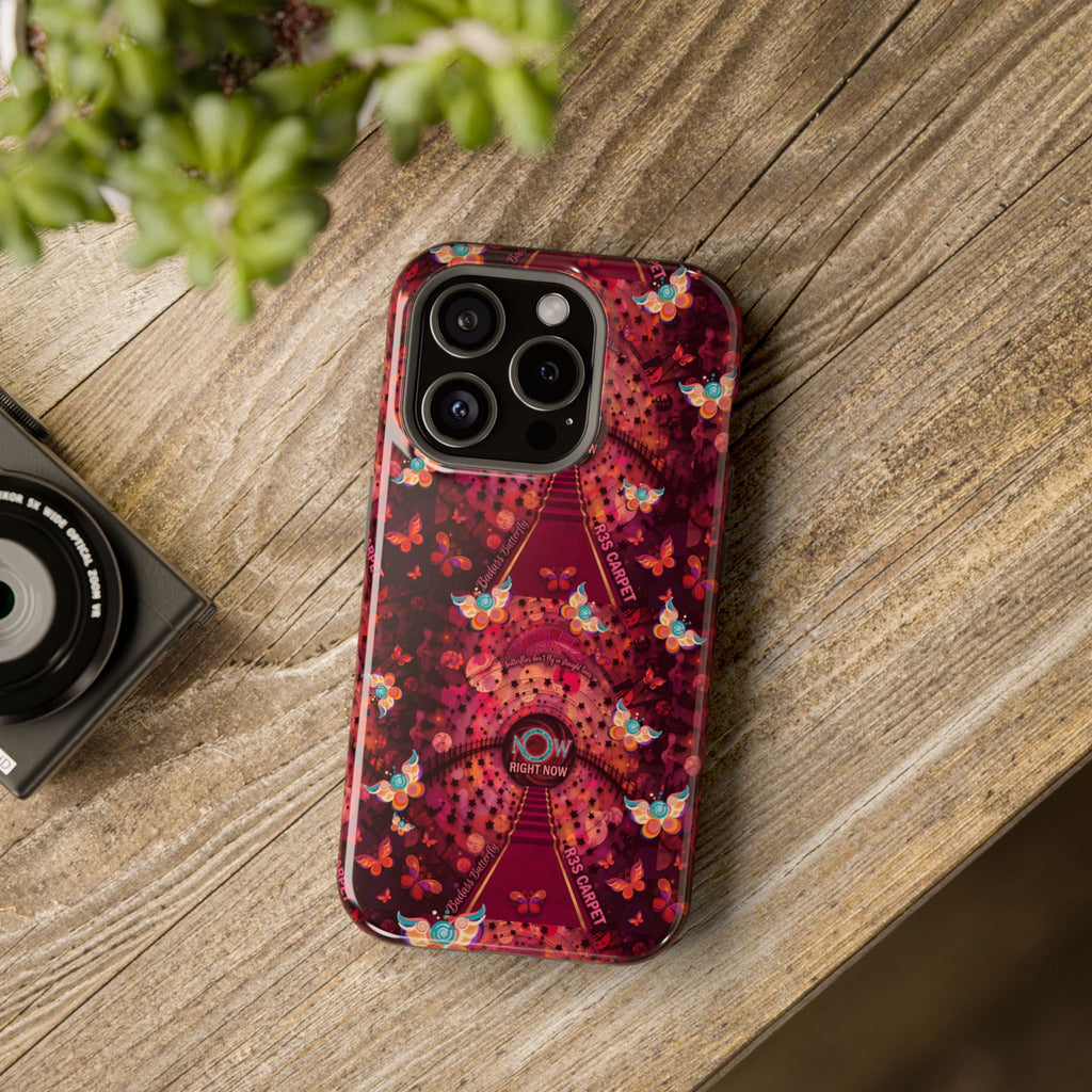 R3S-Carpet Worthy Magnetic Impact-Resistant Phone Case – Butterfly Kaleidoscope Now First-Class Stardust Collection