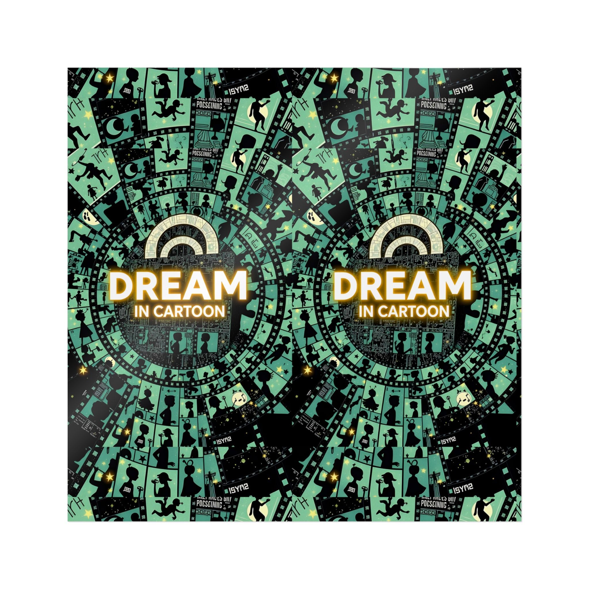 Dream in Cartoon sticker | Die-Cut Sticker