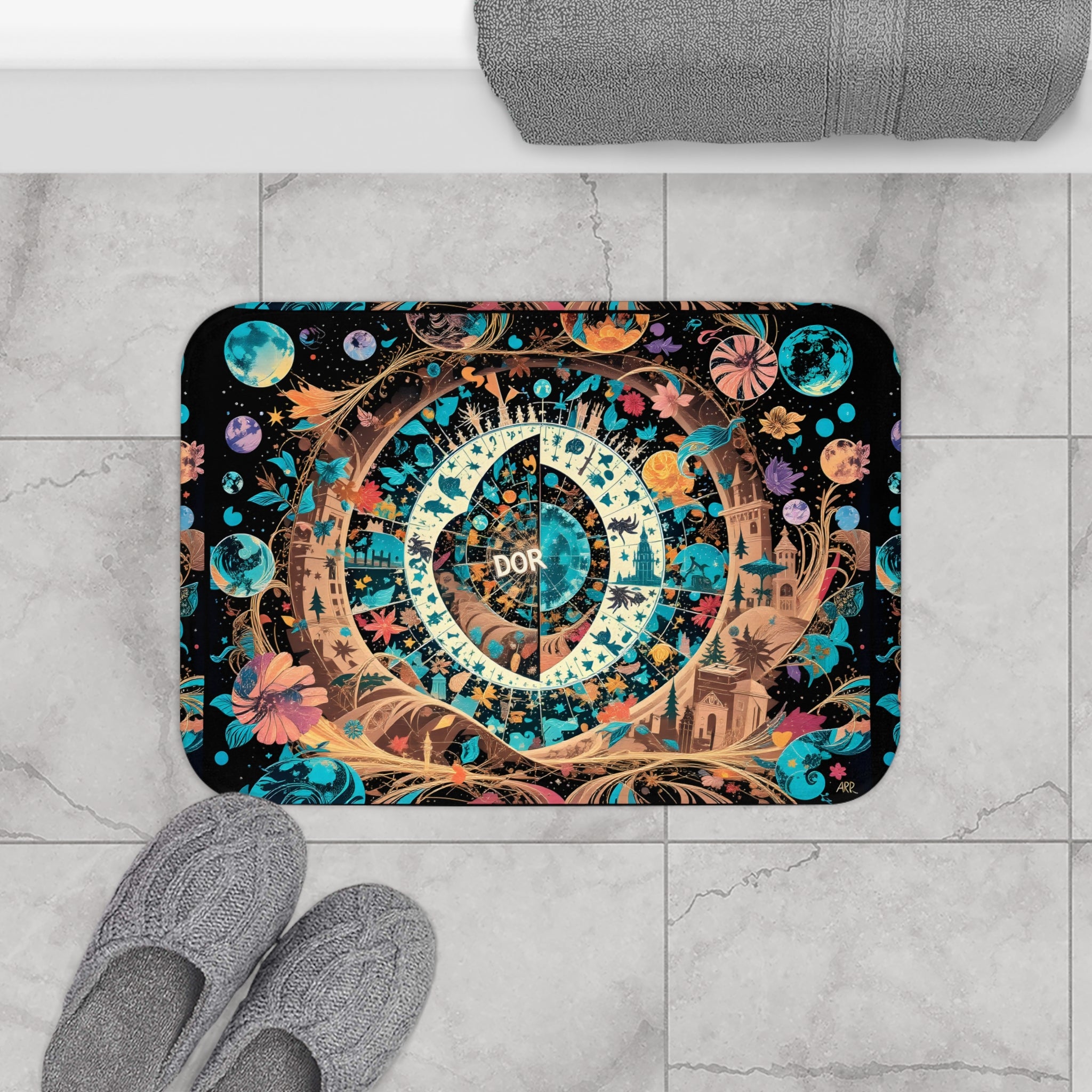 Memory-Foam Magical Portal Rug™ (Blue/Teal Variant)