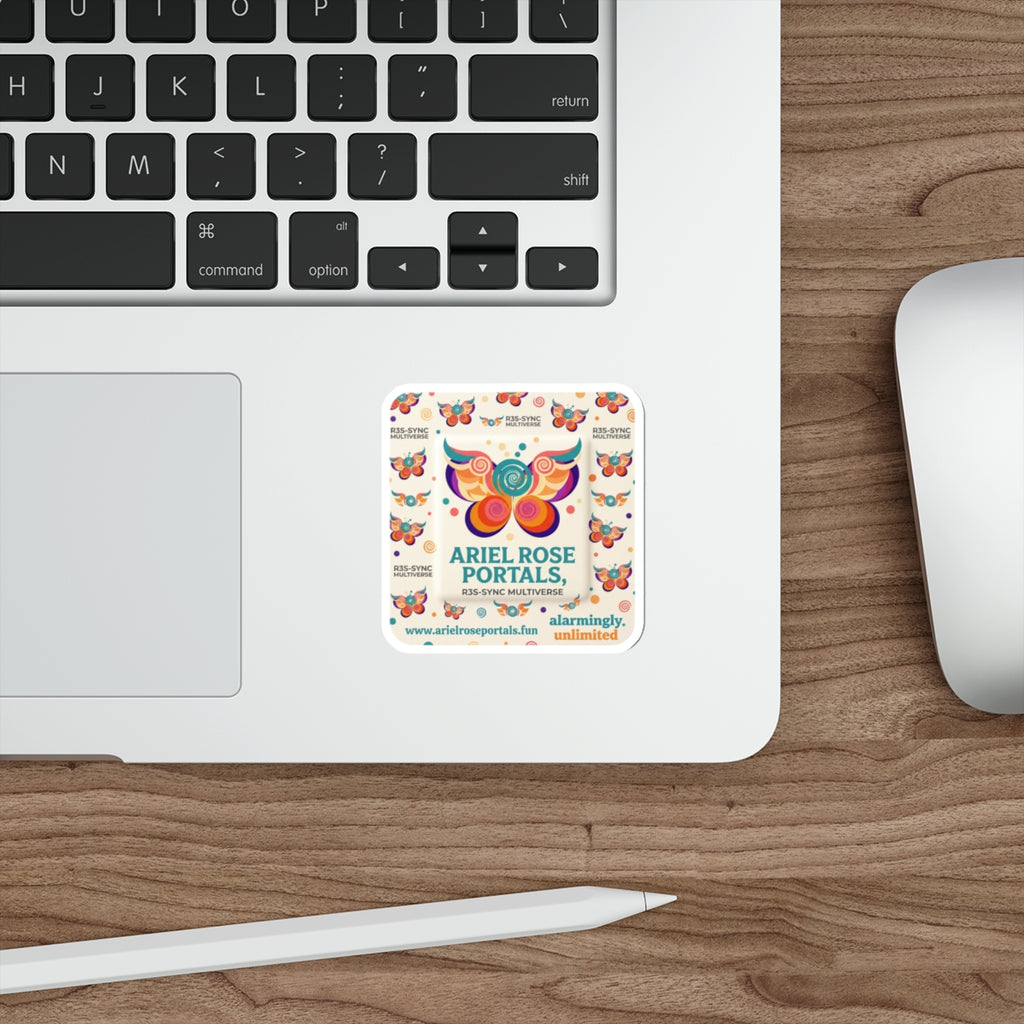 Ariel Rose Portals Playful Bandage Die-Cut Sticker — Square 'Big Bandaid' Design