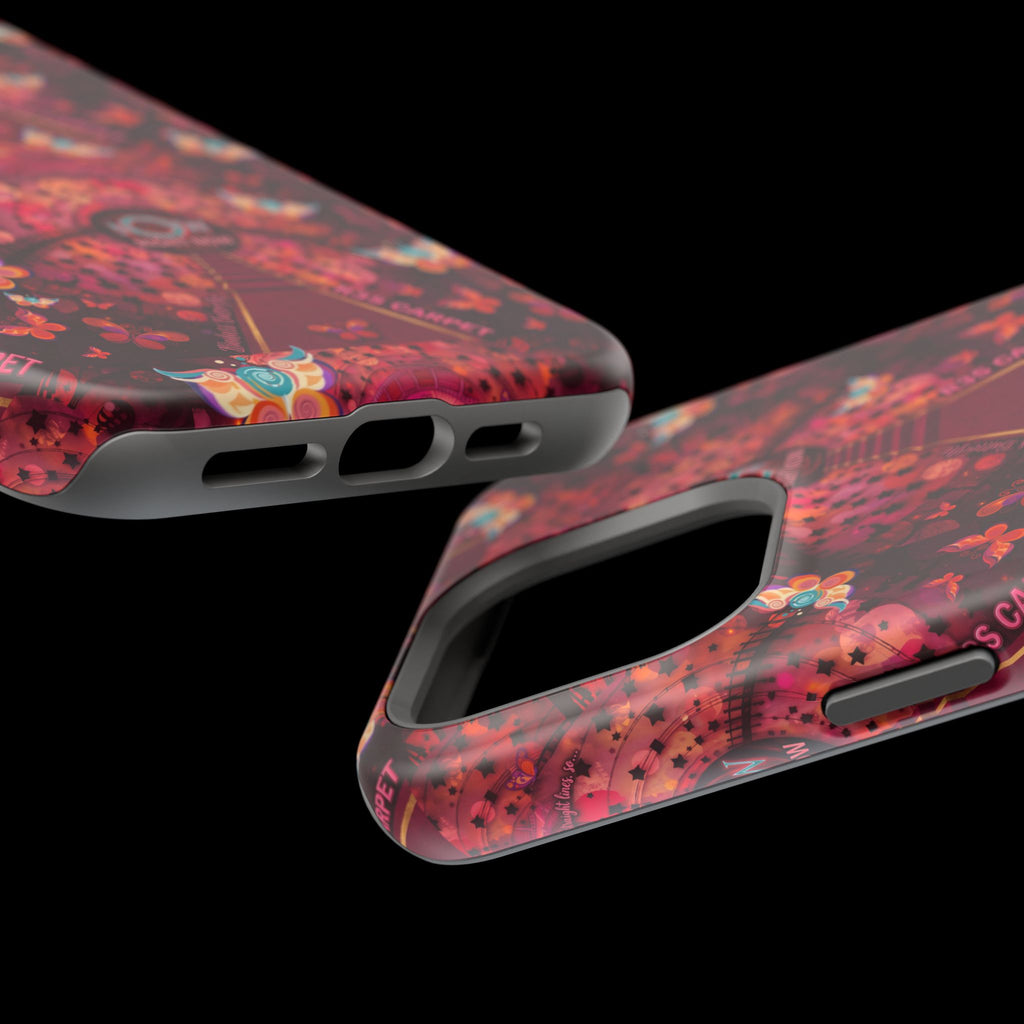 R3S-Carpet Worthy Magnetic Impact-Resistant Phone Case – Butterfly Kaleidoscope Now First-Class Stardust Collection