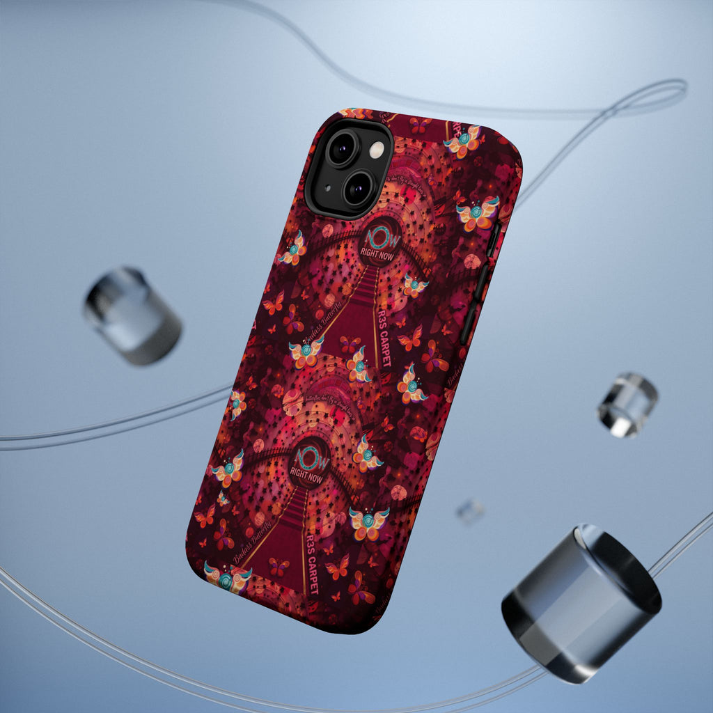 R3S-Carpet Worthy Magnetic Impact-Resistant Phone Case – Butterfly Kaleidoscope Now First-Class Stardust Collection