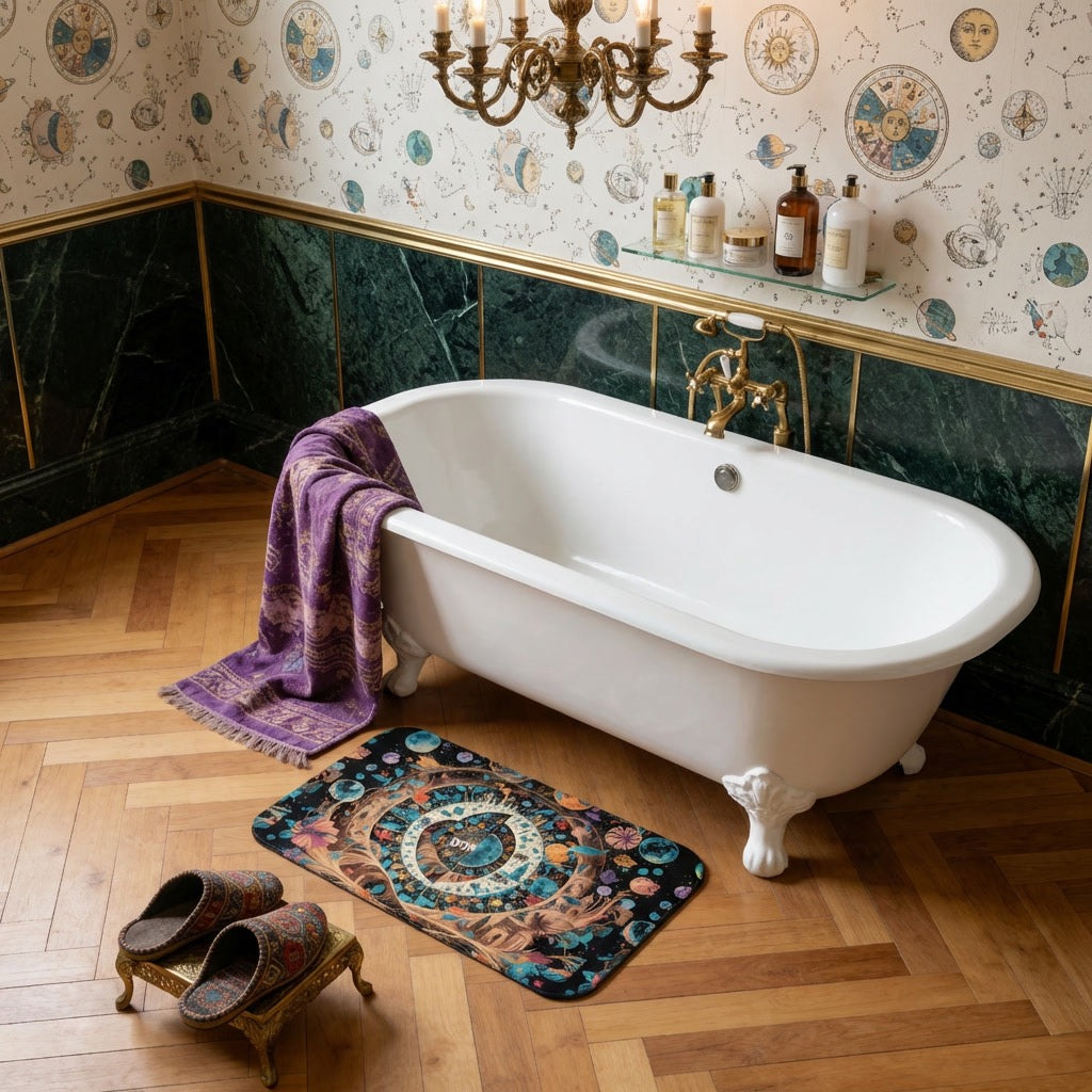Tappeto portale magico in memory foam™ (variante blu/verde acqua)