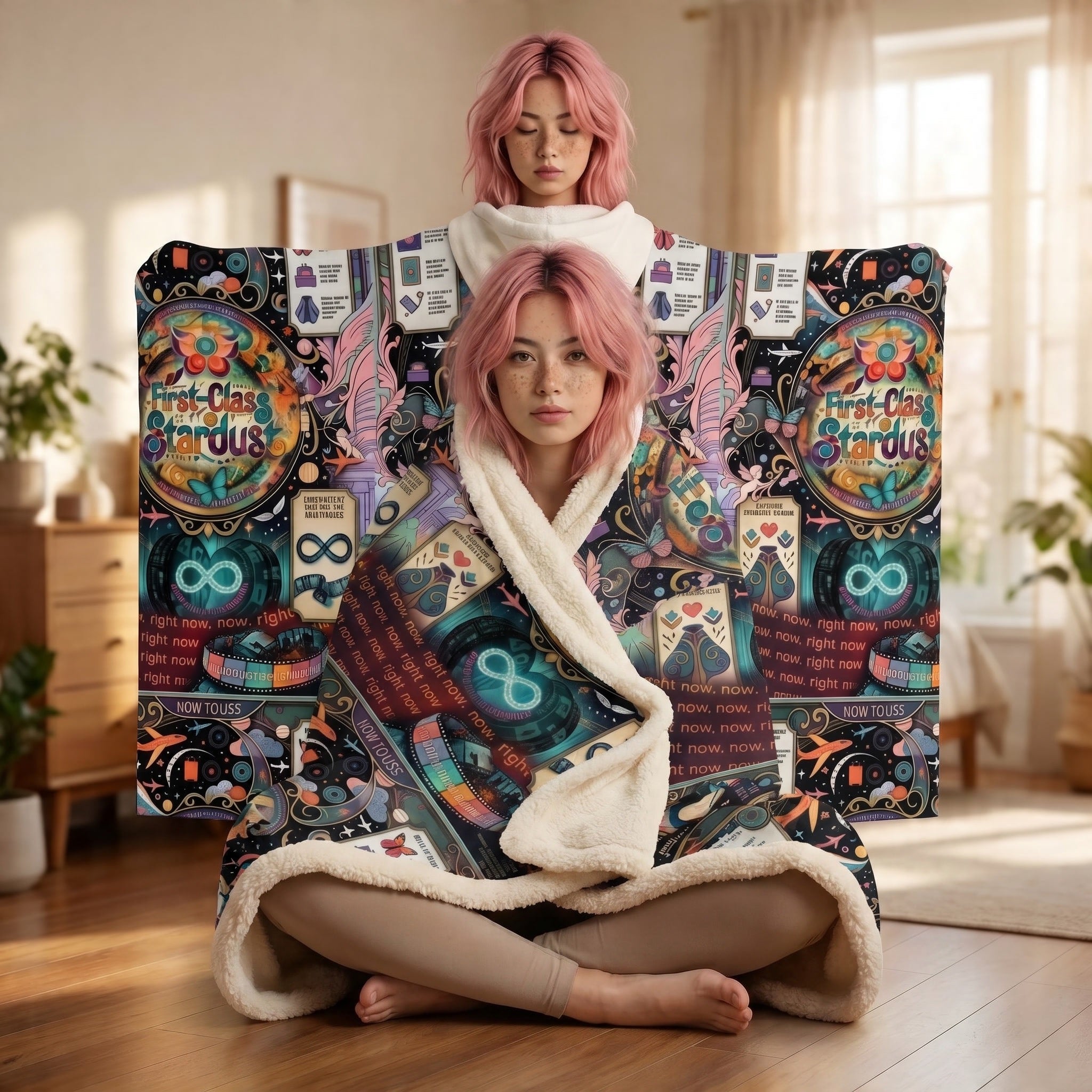 Sherpa Portal Blanki3 Chrysalis Recovery Cloak Hooded Sherpa (extra warm First-Class Stardust variant)