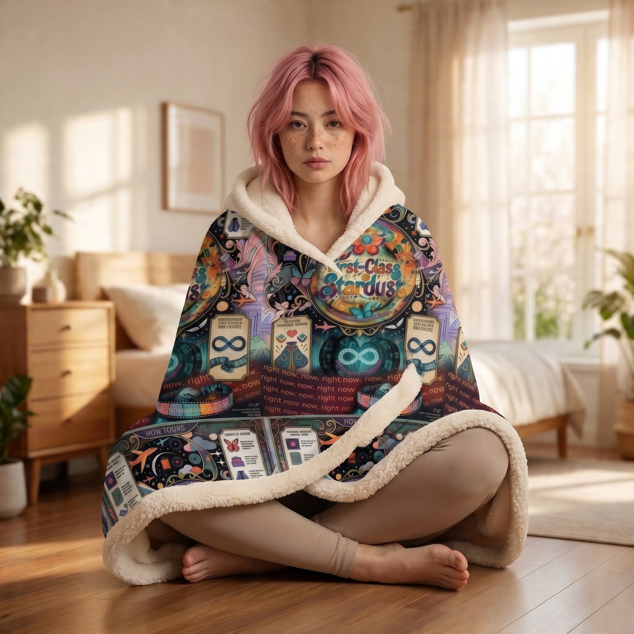 Sherpa Portal Blanki3 Chrysalis Recovery Cloak Hooded Sherpa (extra warm First-Class Stardust variant)