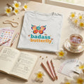 Badass Butterfly & Ariel Rose Portals Logo T-Shirt | Ultra Soft Unisex Tri-Blend Tee