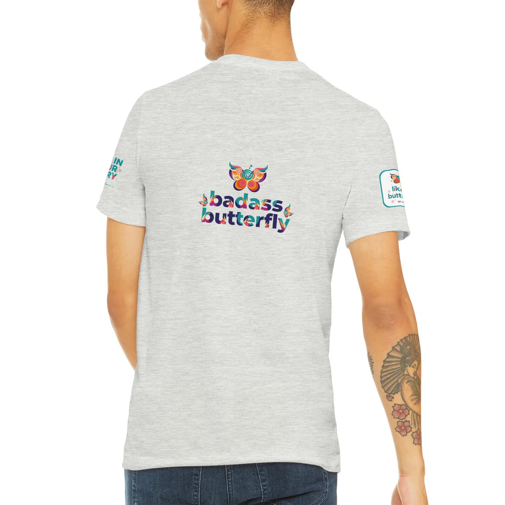 Badass Butterfly & Ariel Rose Portals Logo T-Shirt | Ultra Soft Unisex Tri-Blend Tee