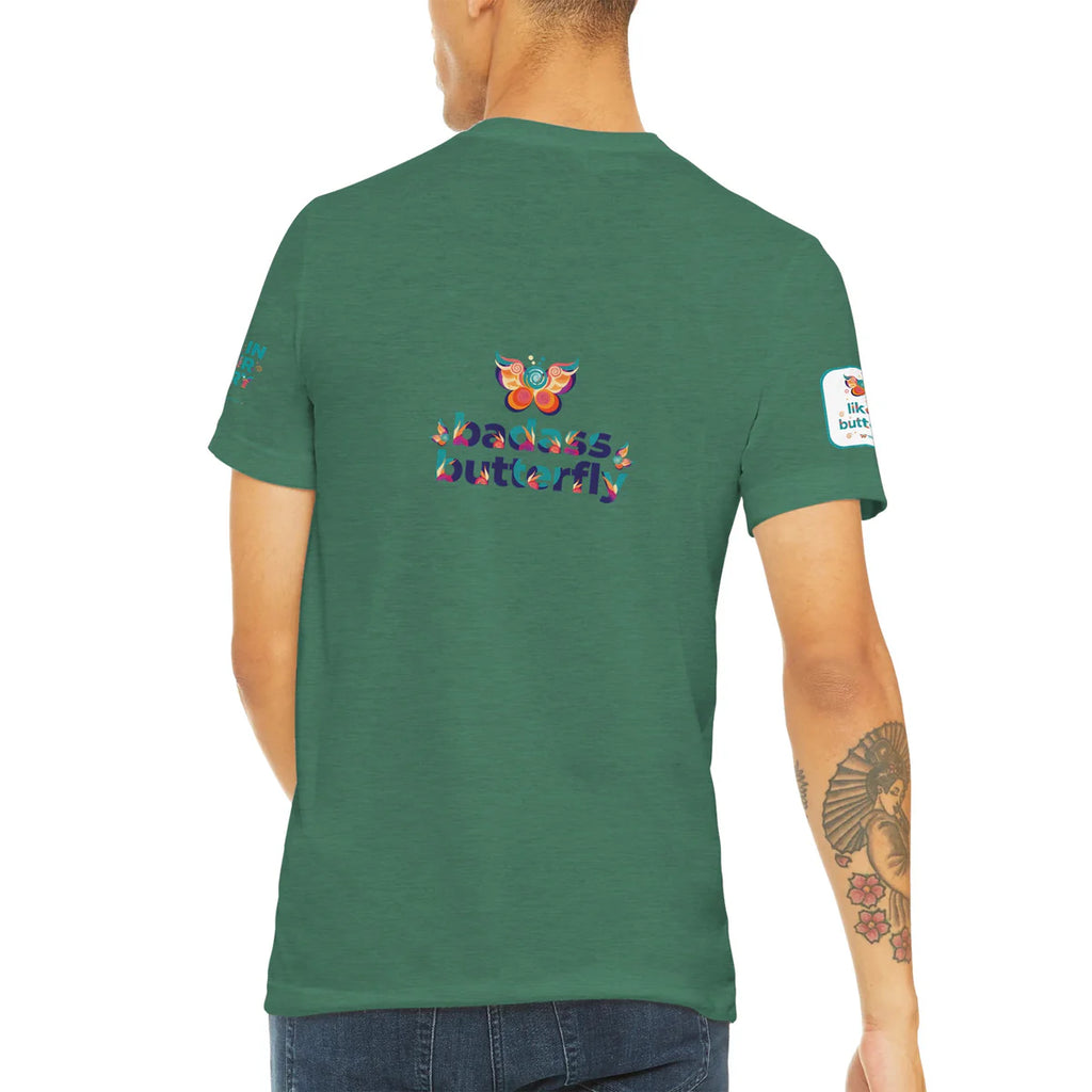 Badass Butterfly & Ariel Rose Portals Logo T-Shirt | Ultra Soft Unisex Tri-Blend Tee