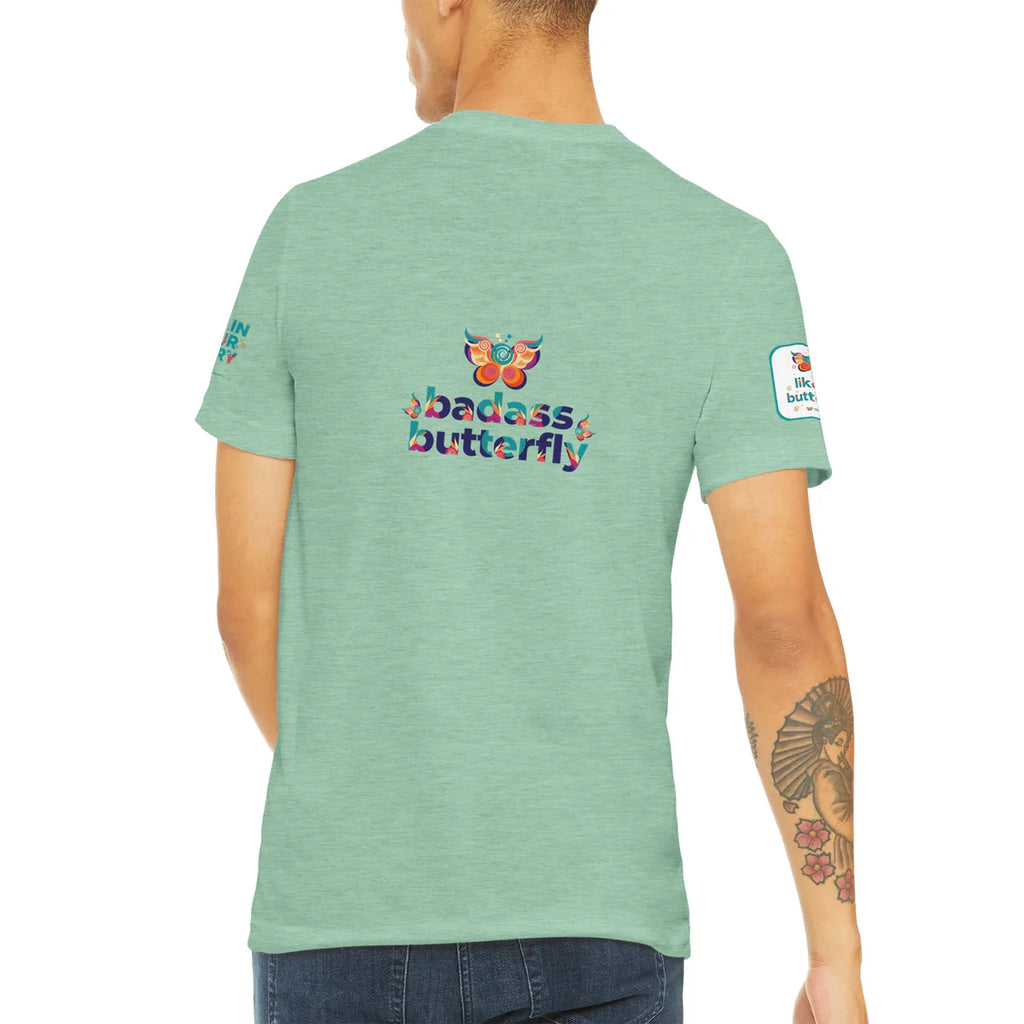 Badass Butterfly & Ariel Rose Portals Logo T-Shirt | Ultra Soft Unisex Tri-Blend Tee