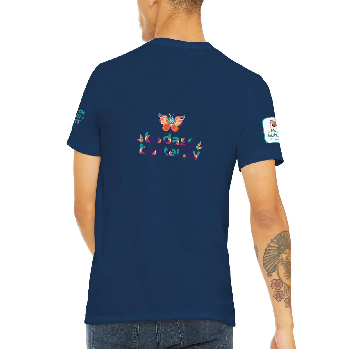 Badass Butterfly & Ariel Rose Portals Logo T-Shirt | Ultra Soft Unisex Tri-Blend Tee