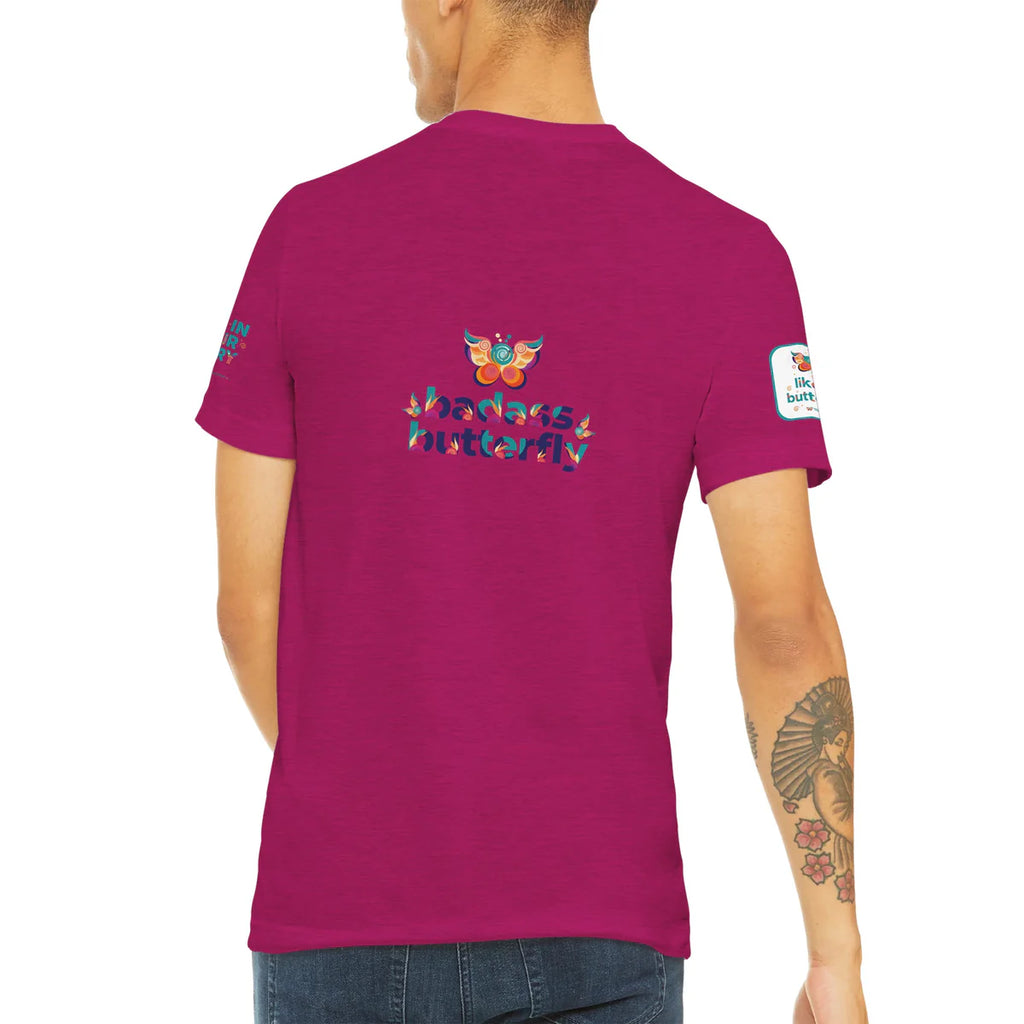 Badass Butterfly & Ariel Rose Portals Logo T-Shirt | Ultra Soft Unisex Tri-Blend Tee