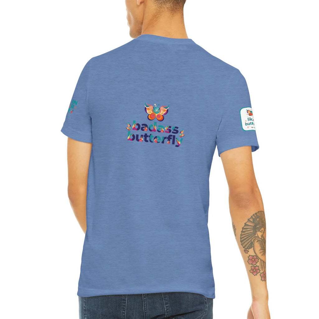 Badass Butterfly & Ariel Rose Portals Logo T-Shirt | Ultra Soft Unisex Tri-Blend Tee